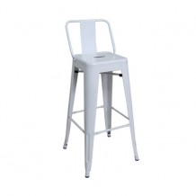 Σκαμπώ μπαρ με πλάτη άσπρο συσκευασία 10 τεμάχια c10071