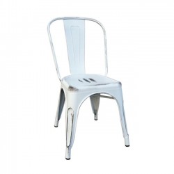 Καρέκλα μεταλλική antique white high συσκευασία 10 τεμάχια c10174
