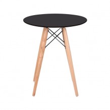 Τραπέζι φ60/H74cm μαύρο c10201