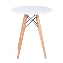 Τραπέζι φ60/h74cm λευκό c10202