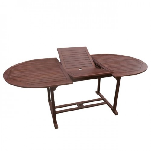 Τραπέζι 150+50x100cm oval επεκτεινόμενο acacia c10245