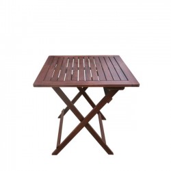 Τραπέζι 60x60cm πτυσσόμενο acacia c10246