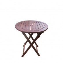 Τραπέζι φ60cm πτυσσόμενο acacia c10247 Τραπέζι φ60cm πτυσσόμενο acacia c10247