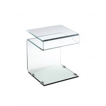 Βοηθητικό τραπεζάκι γυαλί 12 mm 42x38x48cm c10277 Βοηθητικό τραπεζάκι γυαλί 12 mm 42x38x48cm c10277