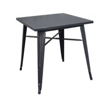 Τραπέζι 70x70 μεταλλικό antique black c10386 Τραπέζι 70x70 μεταλλικό antique black c10386