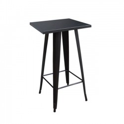 Τραπέζι μπαρ 60x60 μεταλλικό μαύρο c10395