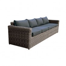 Καναπές 4 θέσεων αλουμινίου wicker grey brown μαξιλάρι ανθρακί c10678 Καναπές 4 θέσεων αλουμινίου wicker grey brown μαξιλάρι ανθρακί c10678