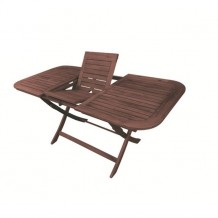 Τραπέζι 120+40x80cm επεκτεινόμενο πτυσσόμενο acacia c10705