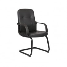 Πολυθρόνα επισκέπτη μαύρη c10798