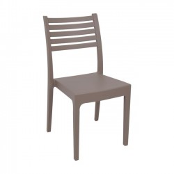 Καρέκλα πλαστική μπεζ tortora c10984