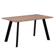 Τραπέζι 140x80cm sonoma βαφή μαύρη c11016 Τραπέζι 140x80cm sonoma βαφή μαύρη c11016