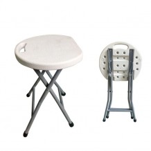 Σκαμπώ πτυσσόμενο λευκό c11076