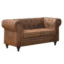 Καναπές 2 θέσεων ύφασμα καφέ camel c11231 Καναπές 2 θέσεων ύφασμα καφέ camel c11231