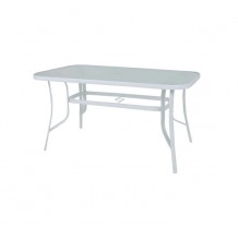 Τραπέζι 150x90cm μεταλλικό λευκό c11305 Τραπέζι 150x90cm μεταλλικό λευκό c11305