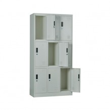 Ντουλαπιέρα 9 θέσεων μεταλλική 90x40x185cm γκρι c11328 Ντουλαπιέρα 9 θέσεων μεταλλική 90x40x185cm γκρι c11328