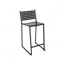 Σκαμπώ μπαρ μεταλλικό μαύρο c11340