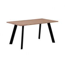 Τραπέζι 120x70cm sonoma βαφή μαύρη c11359 Τραπέζι 120x70cm sonoma βαφή μαύρη c11359