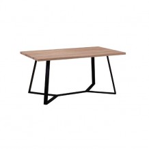 Τραπέζι 160x90cm sonoma βαφή μαύρη c11360 Τραπέζι 160x90cm sonoma βαφή μαύρη c11360
