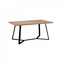 Τραπέζι 160x90cm sonoma βαφή μαύρη c11360
