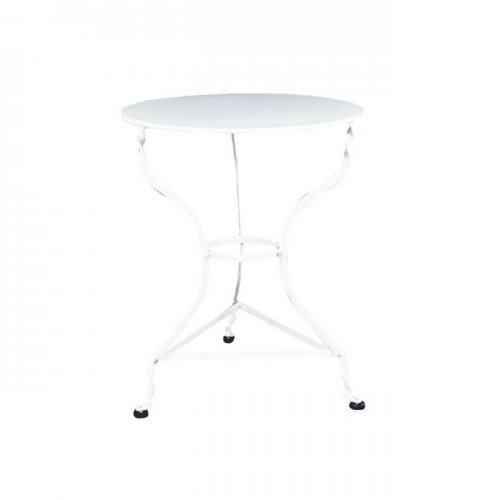 Τραπέζι φ60cm καφενείου άσπρο kd c11548