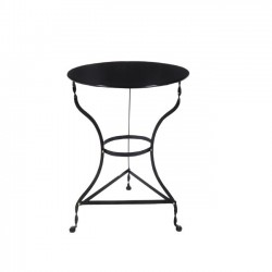 Τραπέζι φ70cm καφενείου μαύρο kd c11550