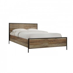 Κρεβάτι διπλό ξύλινο antique oak c20255