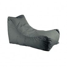 Πουφ ανάκλινδρο ύφασμα ανθρακί 100 αδιάβροχο c34535