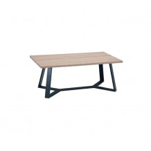 Τραπεζάκι σαλονιού απόχρωση sonoma μέταλλο μαύρο c35392