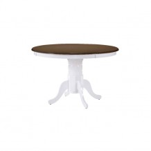 Τραπέζι Nirvana χρώμα καρυδί - άσπρο c35514 Τραπέζι Nirvana χρώμα καρυδί - άσπρο c35514