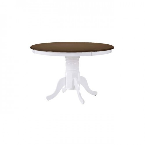 Τραπέζι Nirvana χρώμα καρυδί - άσπρο c35514