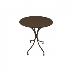 Τραπέζι φ60cm μεταλλικό sand brown c35624