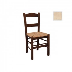 Σύρος καρέκλα άβαφη με ψάθα αβίδωτη c35956