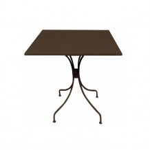 Τραπέζι 70x70cm μεταλλικό sand brown c36352 Τραπέζι 70x70cm μεταλλικό sand brown c36352