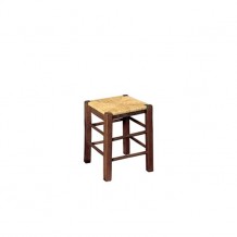 Σκαμπώ h50cm ψάθα εμποτισμένο καρυδί c8702