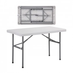 Τραπέζι συνεδρίου 122x60cm πτυσσόμενο λευκό c9169