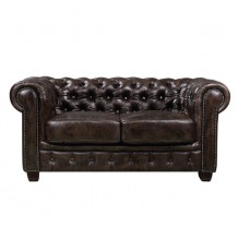 Καναπές 2 θέσεων δέρμα καφέ 160x92x72cm c9215 Καναπές 2 θέσεων δέρμα καφέ 160x92x72cm c9215