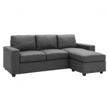 Καναπές γωνία αριστερή με ύφασμα γκρι c9396 Καναπές γωνία αριστερή με ύφασμα γκρι c9396