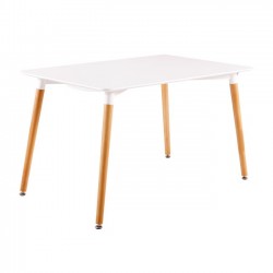 Τραπέζι 120x80cm λευκό c9412