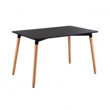 Τραπέζι 120x80cm μαύρο c9413 Τραπέζι 120x80cm μαύρο c9413