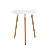 Τραπέζι φ60 h74cm λευκό c9414