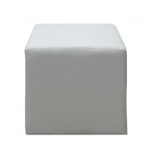 Σκαμπώ pu εκρού 37x37x42cm c9465