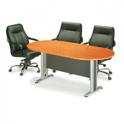 Τραπέζι συνεδρίου oval 180x90cm dg cherry c9479