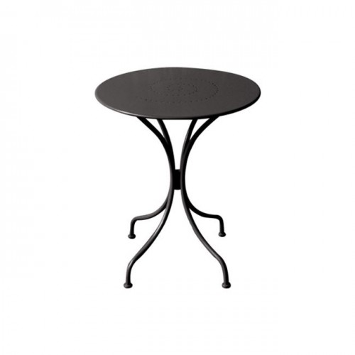 Τραπέζι φ60cm μεταλλικό μαύρο c9494