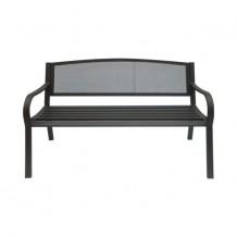 Παγκάκι μεταλλικό μαύρο 124x57cm c9499 Παγκάκι μεταλλικό μαύρο 124x57cm c9499