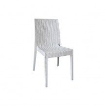 Καρέκλα PP άσπρη rattan look c9566 Καρέκλα PP άσπρη rattan look c9566