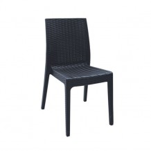Καρέκλα PP ανθρακί rattan look c9575 Καρέκλα PP ανθρακί rattan look c9575