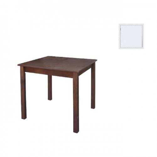 Τραπέζι ταβέρνας 80x80 επιφάνεια κπ εμποτισμένο λευκό λυόμενο c9582