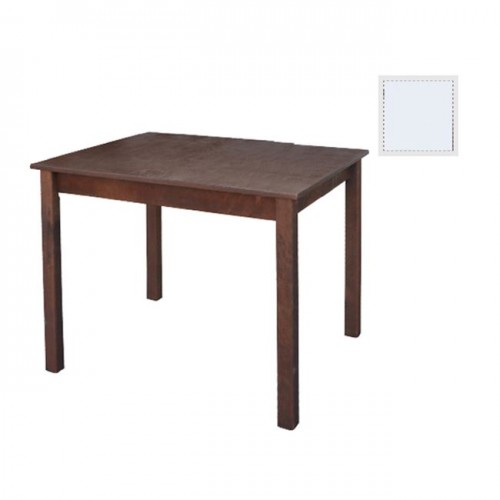 Τραπέζι ταβέρνας 80x120 επιφάνεια κπ  εμποτισμένο λευκό λυόμενο c9583