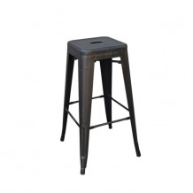 Σκαμπώ μπαρ μεταλλικό antique black συσκευασία  c9731