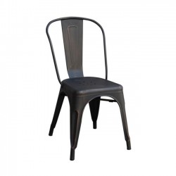 Καρέκλα μεταλλική antique black high  c9733